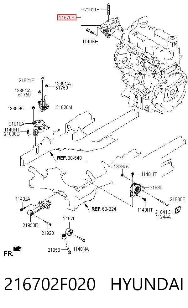 216702F020 Hyundai/Kia 