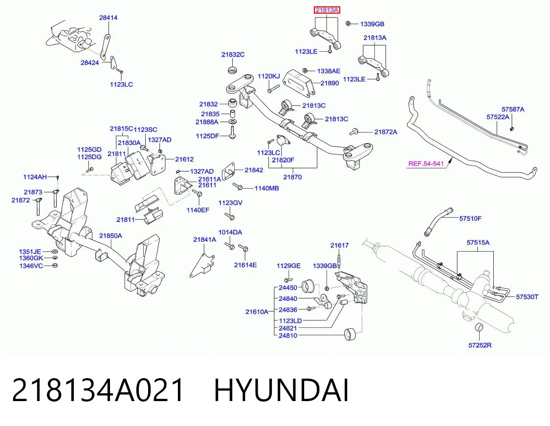 Купити Подушка двигуна задня Hyundai H-1 STAREX Starex A1