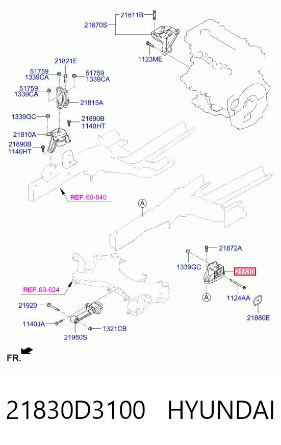 43041 Lemforder Кронштейн подушки (опори) двигуна, лівої