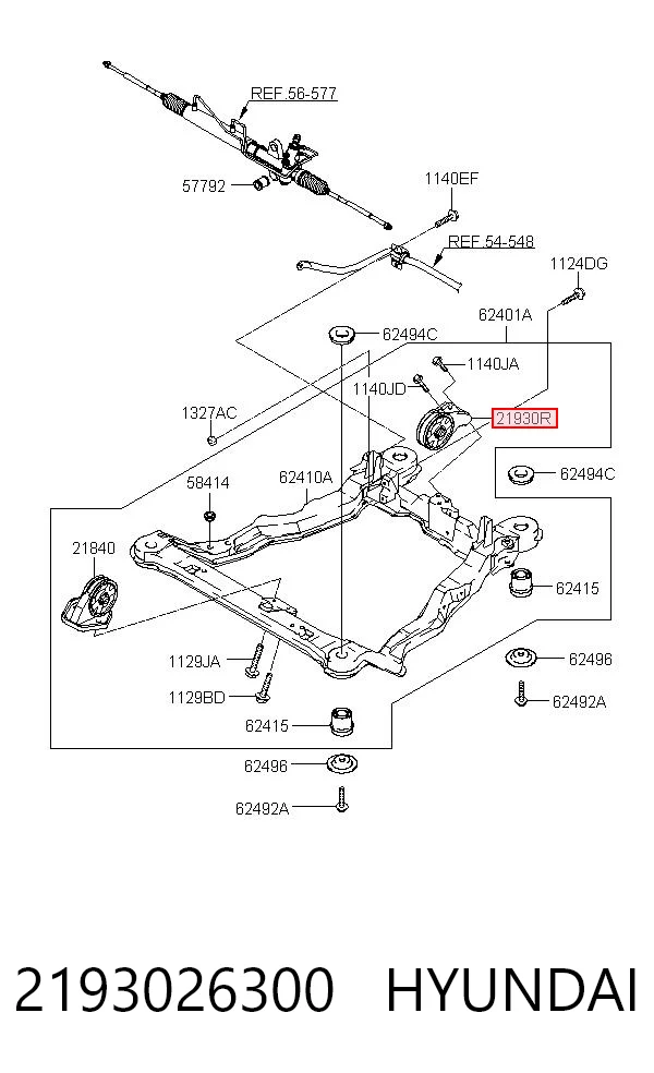 Купити Подушка двигуна задня Hyundai Santa Fe I SM
