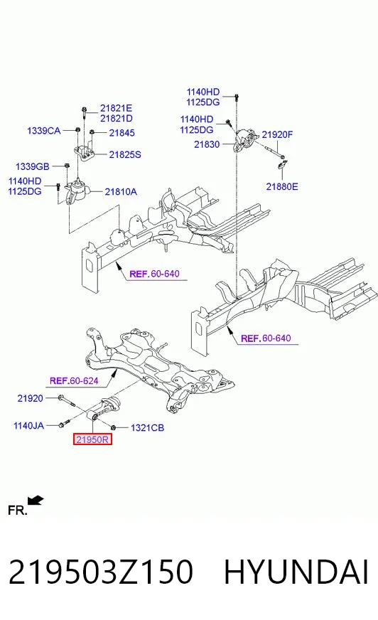 Подушка двигуна передня GZ0182 CTR