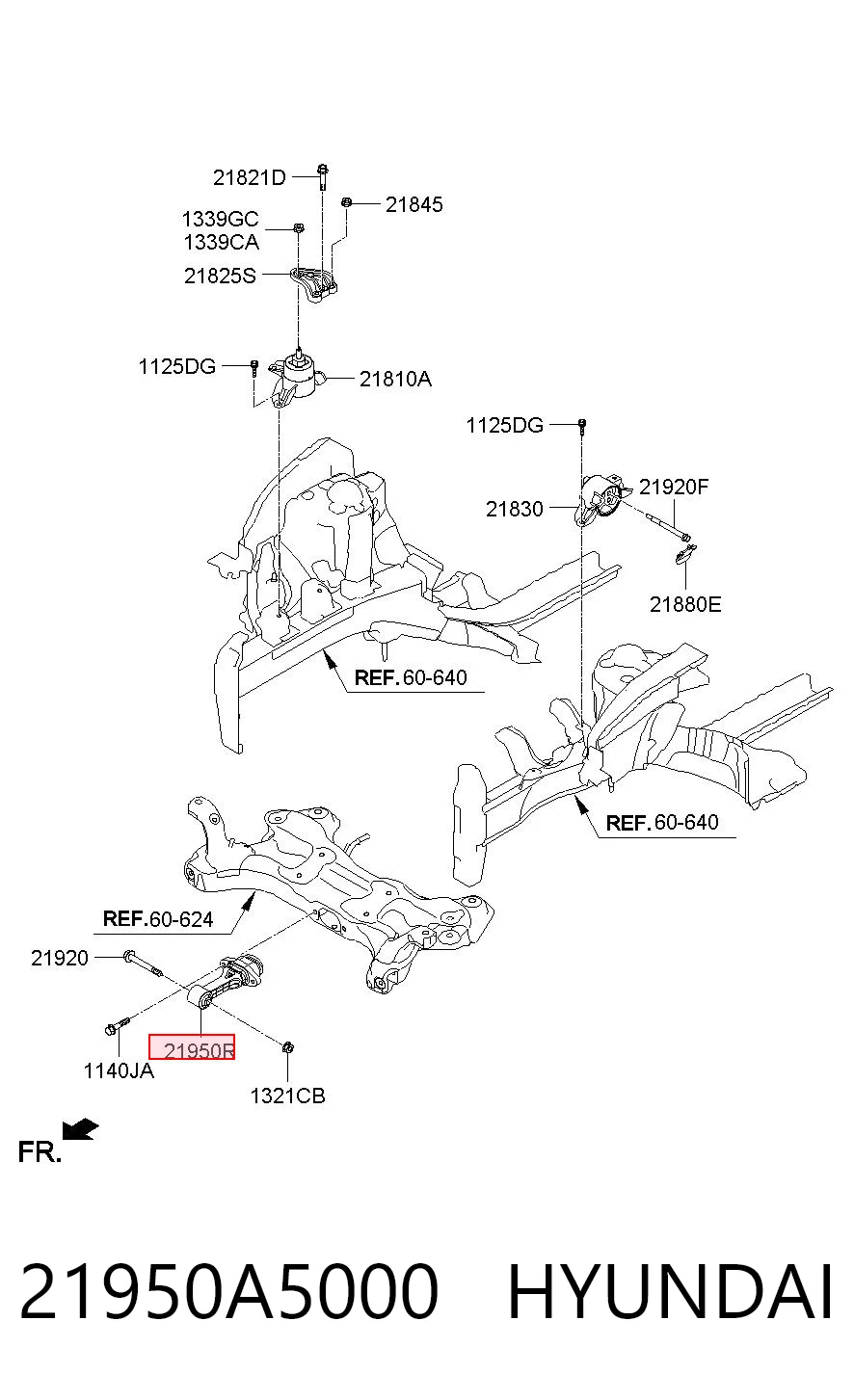 Купити Подушка двигуна передня Hyundai I30  GDH