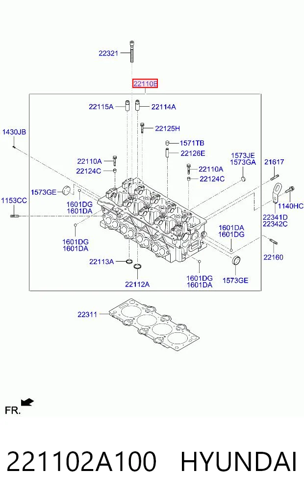ГБЦ CHM350B CHM