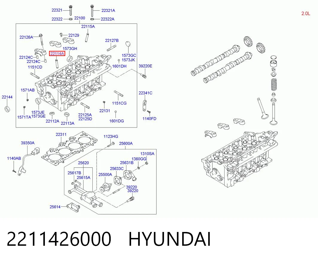 Направляюча клапана, впускного Chrysler 2211426000 ціна, від 3.02 USD