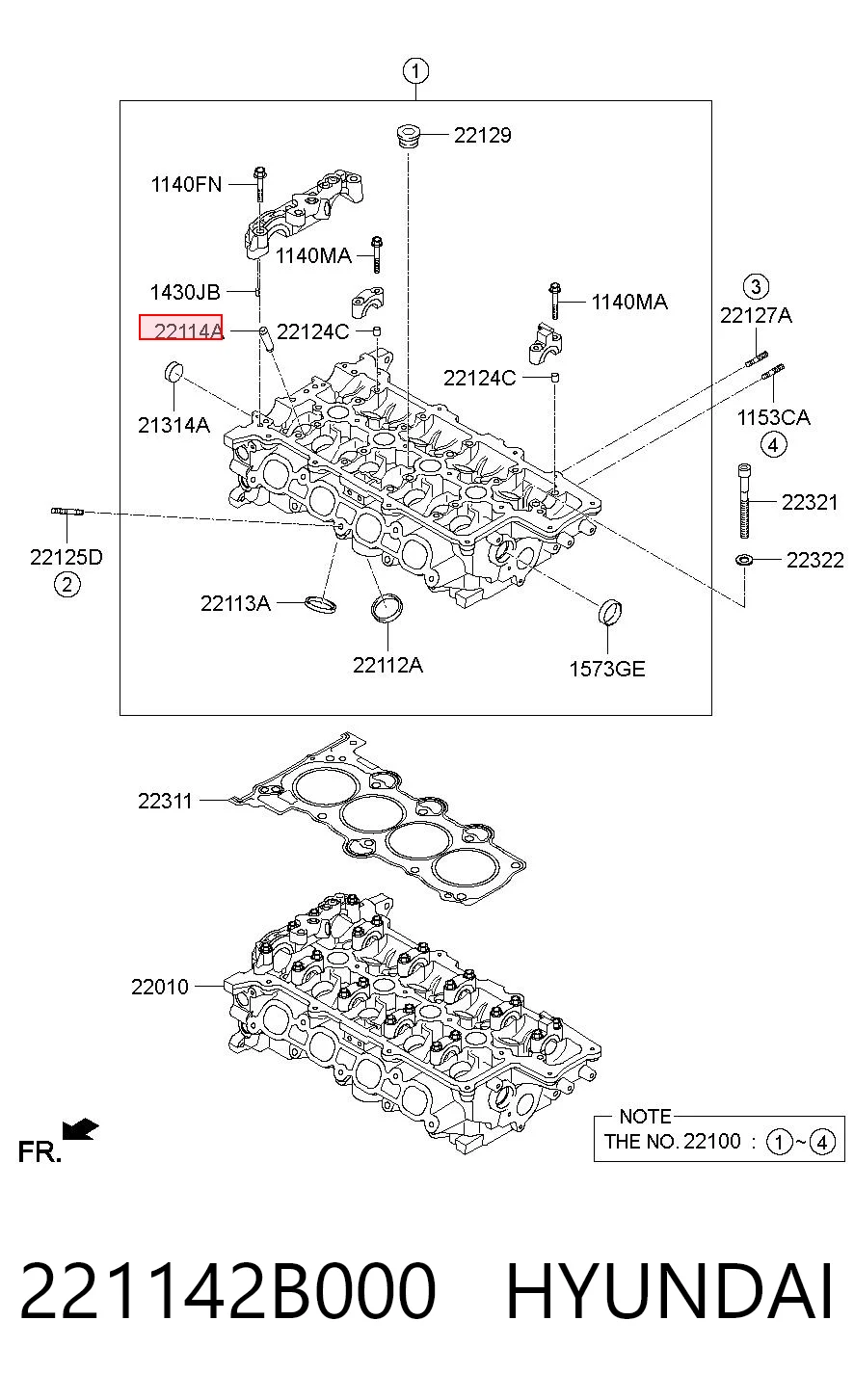 Купити Направляюча клапанів Hyundai Elantra IV HD