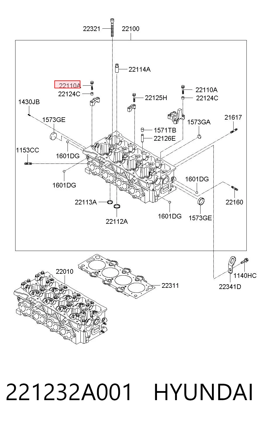 221232A001 Hyundai/Kia