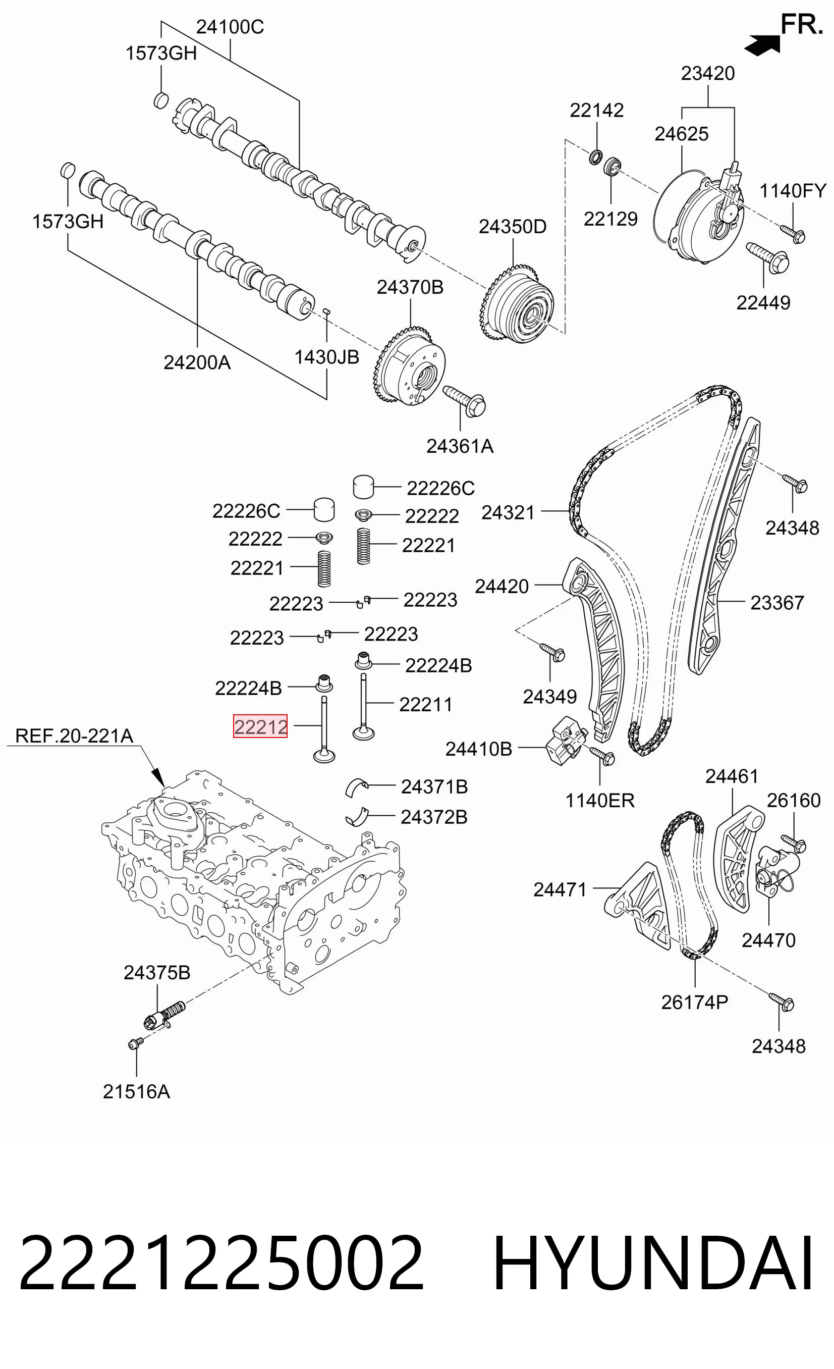 Купити HCZA040E Parts-Mall Клапан випускний