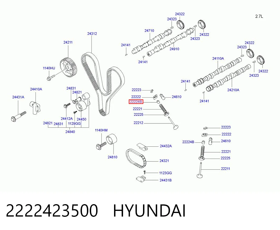 Купити Сальник клапана Hyundai Getz  
