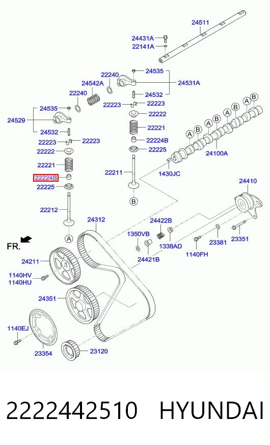  Сальник клапана Hyundai Sonata 3