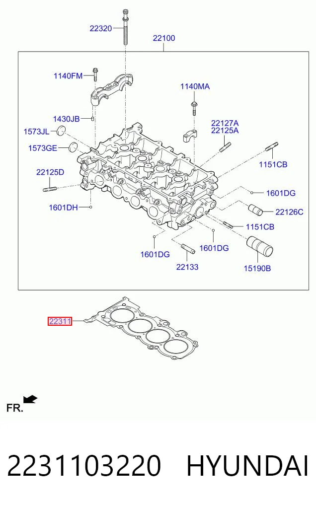 Прокладка ГБЦ KM0400090MT KAP