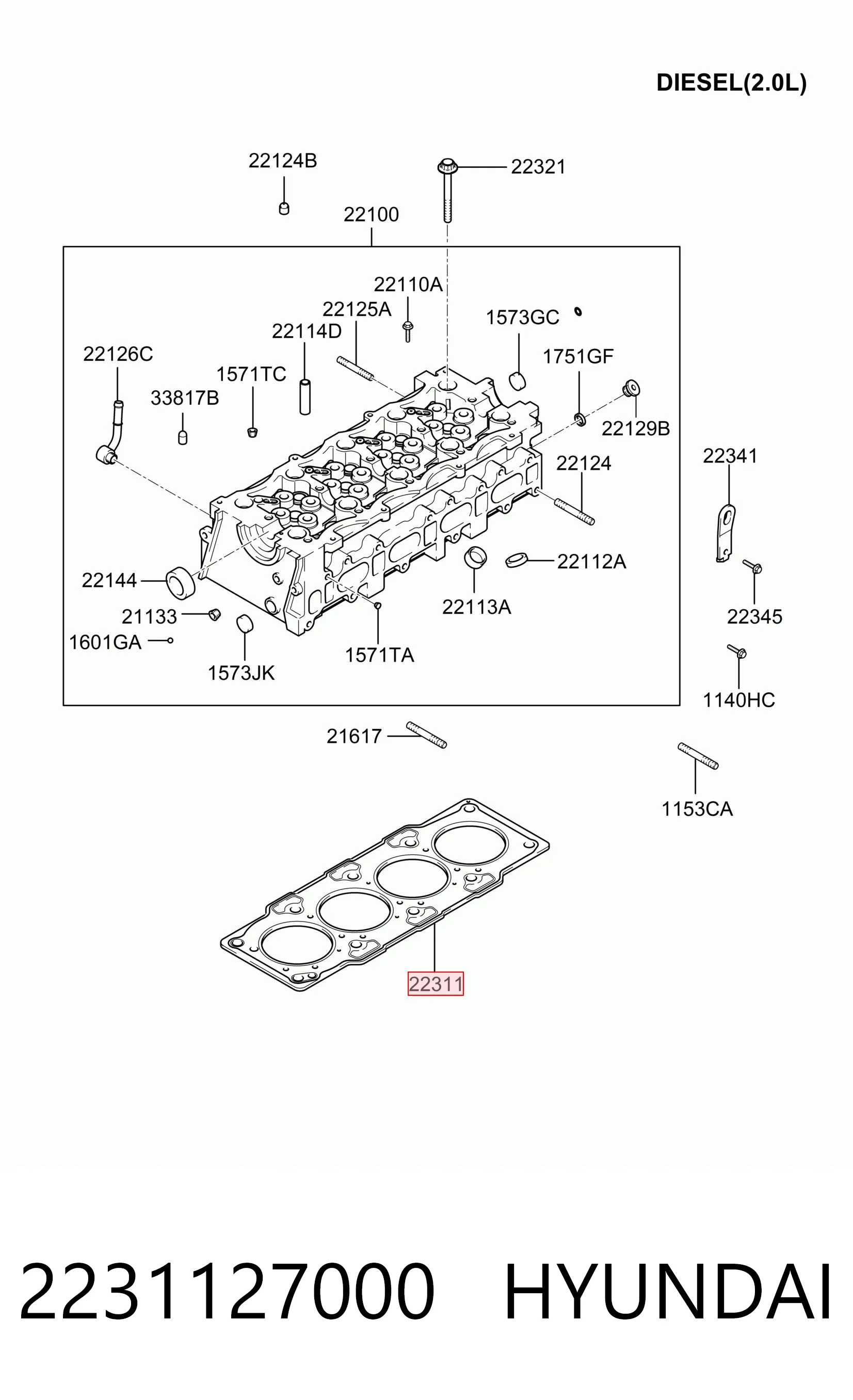 Купити SL0110271A Mazda Прокладка ГБЦ