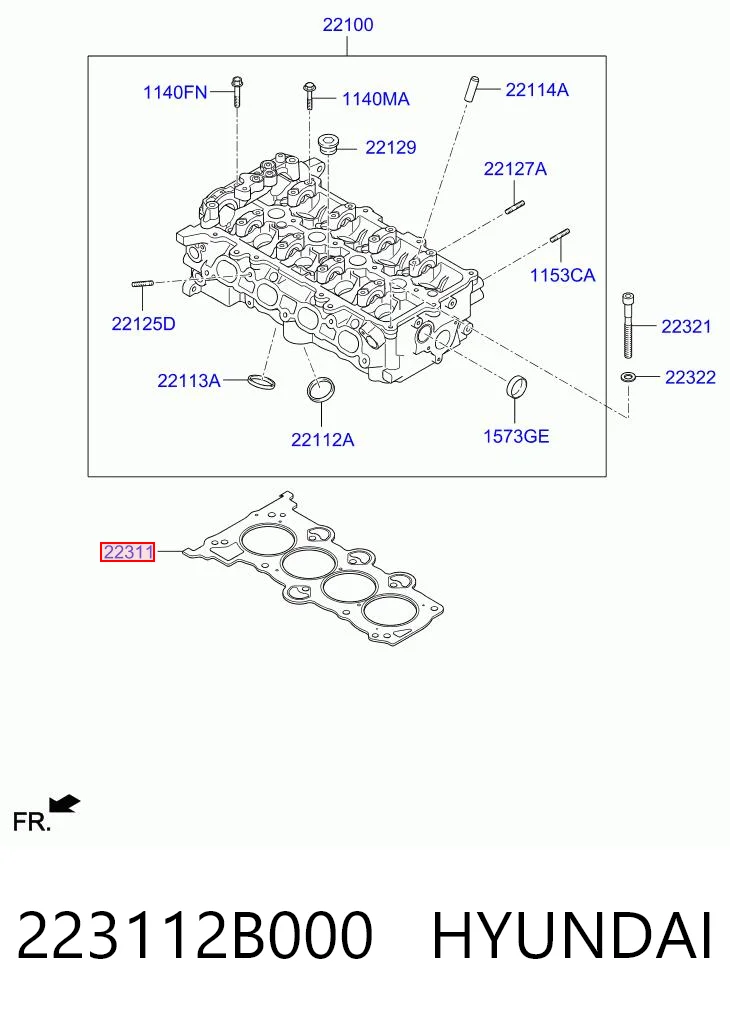 Прокладка ГБЦ KIA Ceed хетчбек (ED) (2006 - 2012) ціна, від 25.42 USD