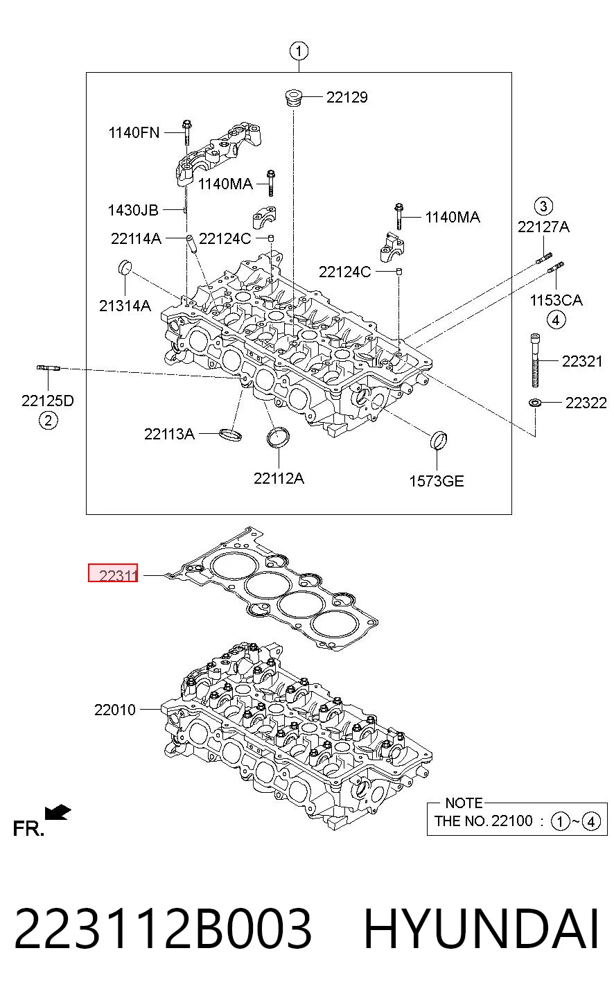  Прокладка ГБЦ Hyundai SOLARIS 1