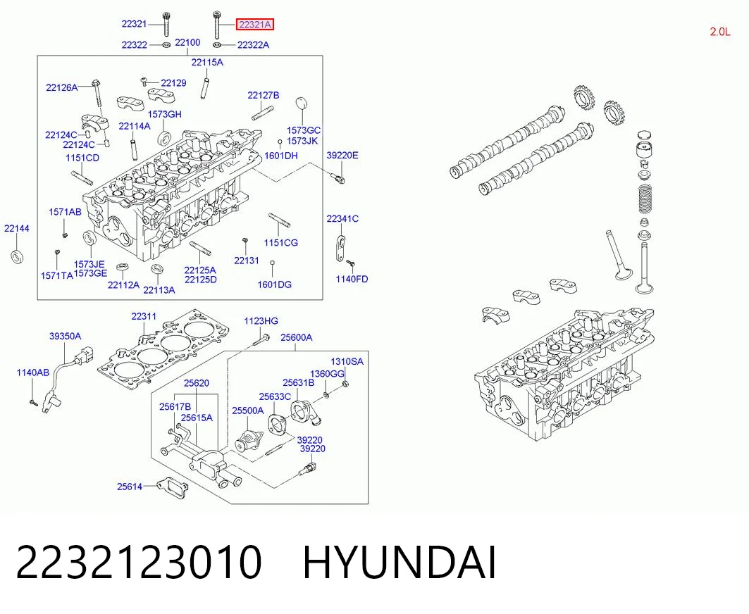 Болт головки блока циліндрів, ГБЦ Hyundai Coupe I купе (RD) (1996 - 2002) ціна, від 4.56 USD