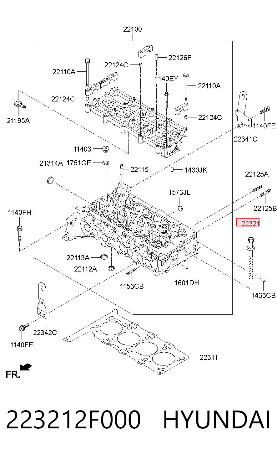 Купити Болт ГБЦ Hyundai Santa Fe III DM