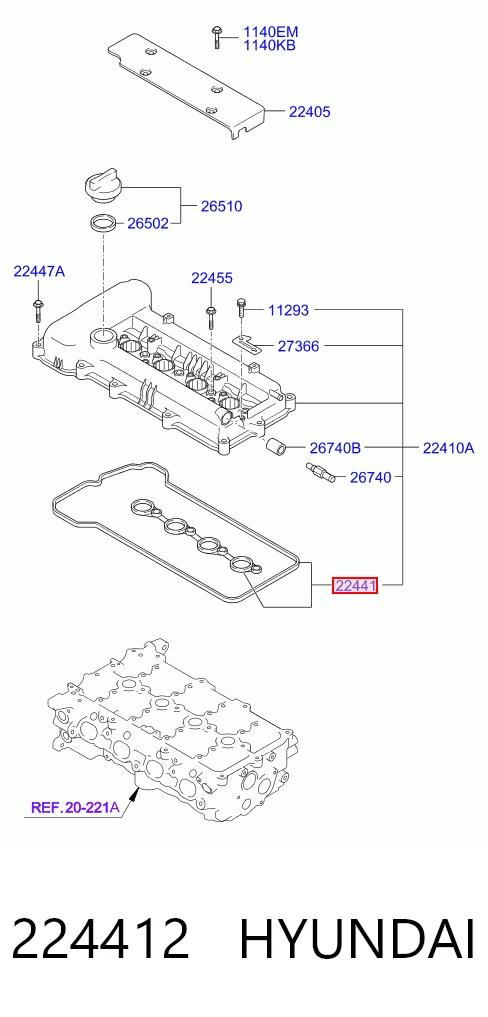 Прокладка клапанної кришки двигуна, комплект Stone JCC3031XS ціна, від 12.65 USD