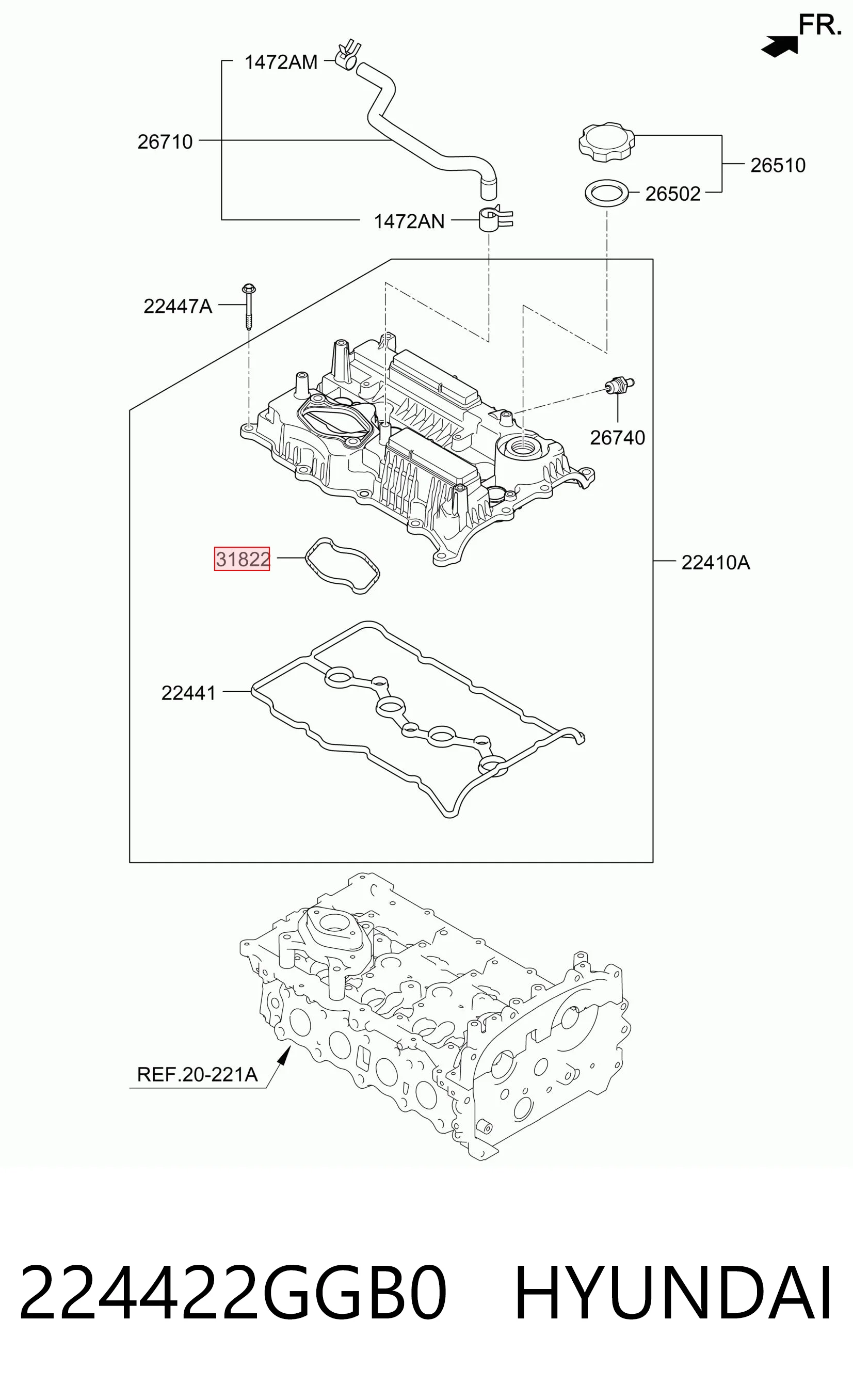 D33355 Mahle Original Прокладка паливного насосу на клапанній кришці