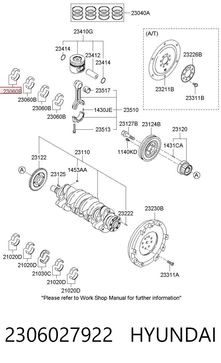 Шатунні вклалиші колінвала STD GMP G2306027902 ціна, від 22.63 USD
