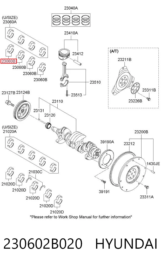 Шатунні вклалиші колінвала STD Hyundai I40 I седан (VF) (2012 - 2019) ціна, від 4.39 USD