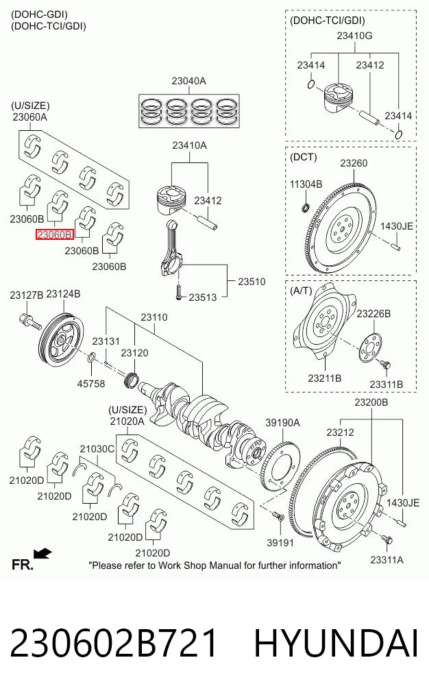 230602B721 Hyundai/Kia Підшипник шатуна