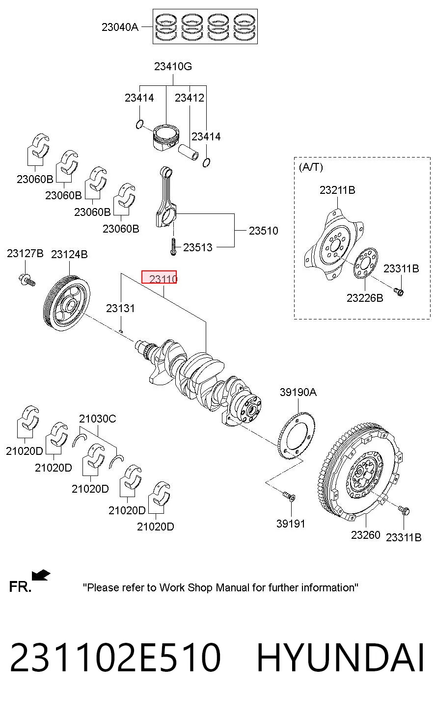 Купити Колінвал KIA Sportage IV QL