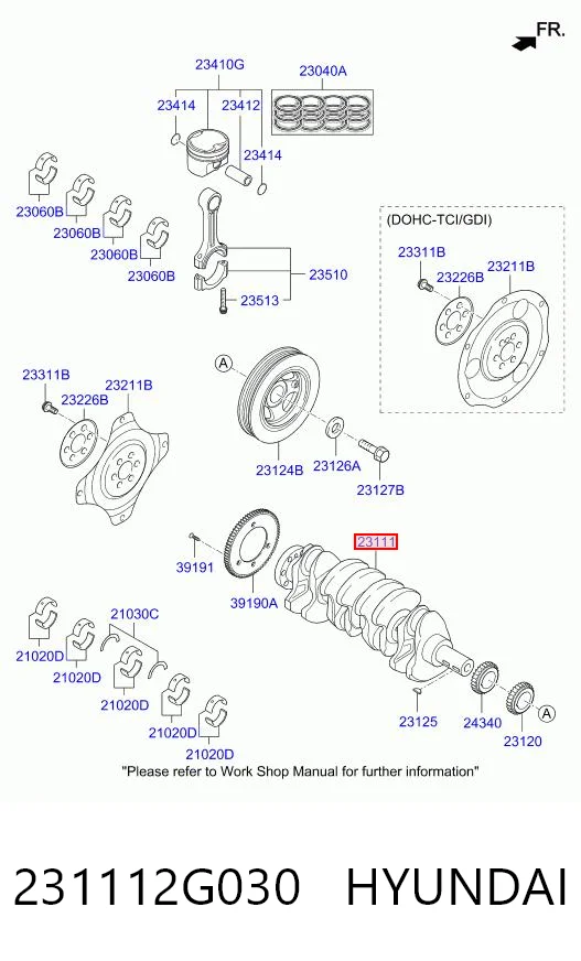 Купити Колінвал Hyundai Tucson II TM