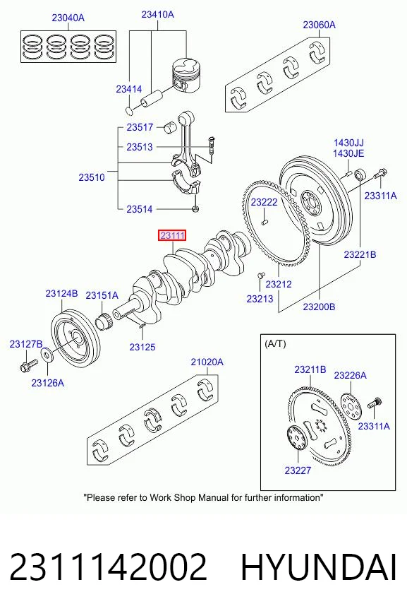Колінчастий вал Chrysler 2311142012