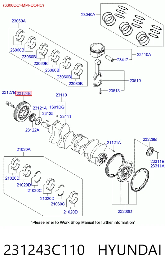 Купити Шків колінвала Hyundai Veracruz  