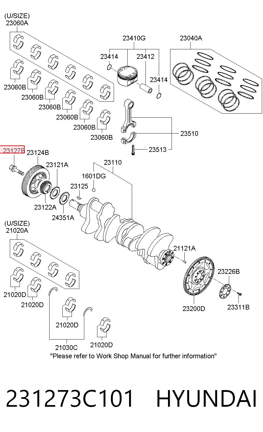 2312742002 Mitsubishi Болт коленвала