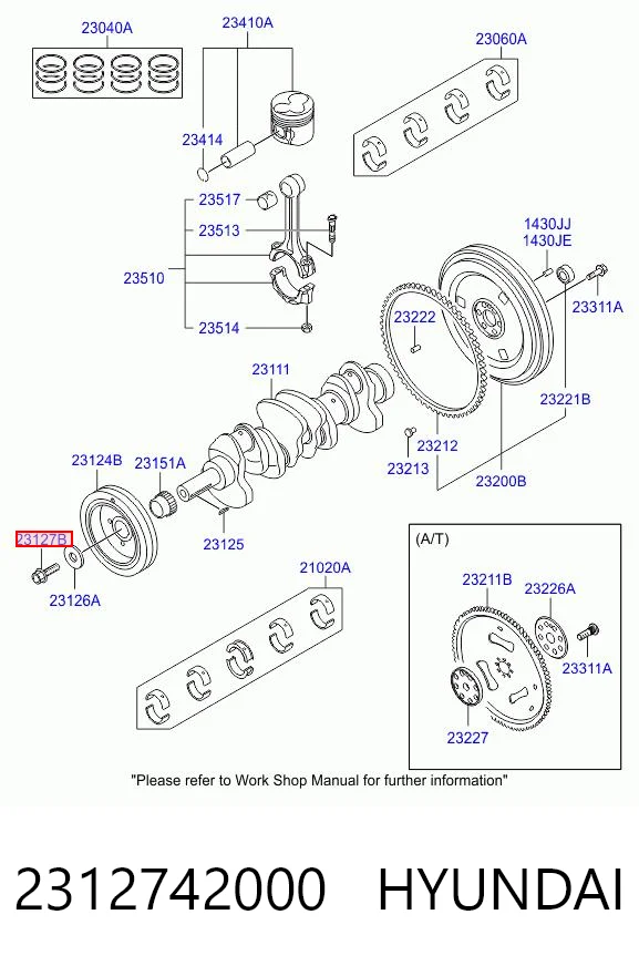Болт колінвалу Mitsubishi 2312742002 ціна, від 7.63 USD