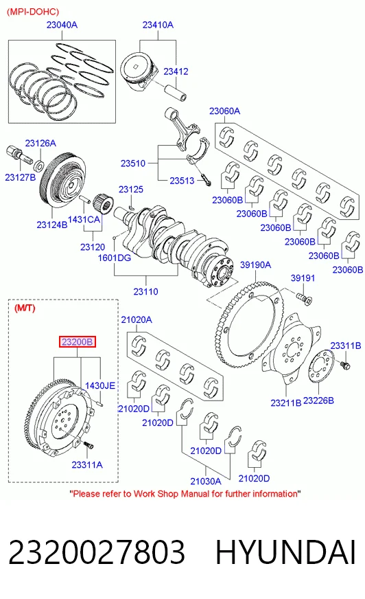 Купити Маховик Hyundai Santa Fe II CM