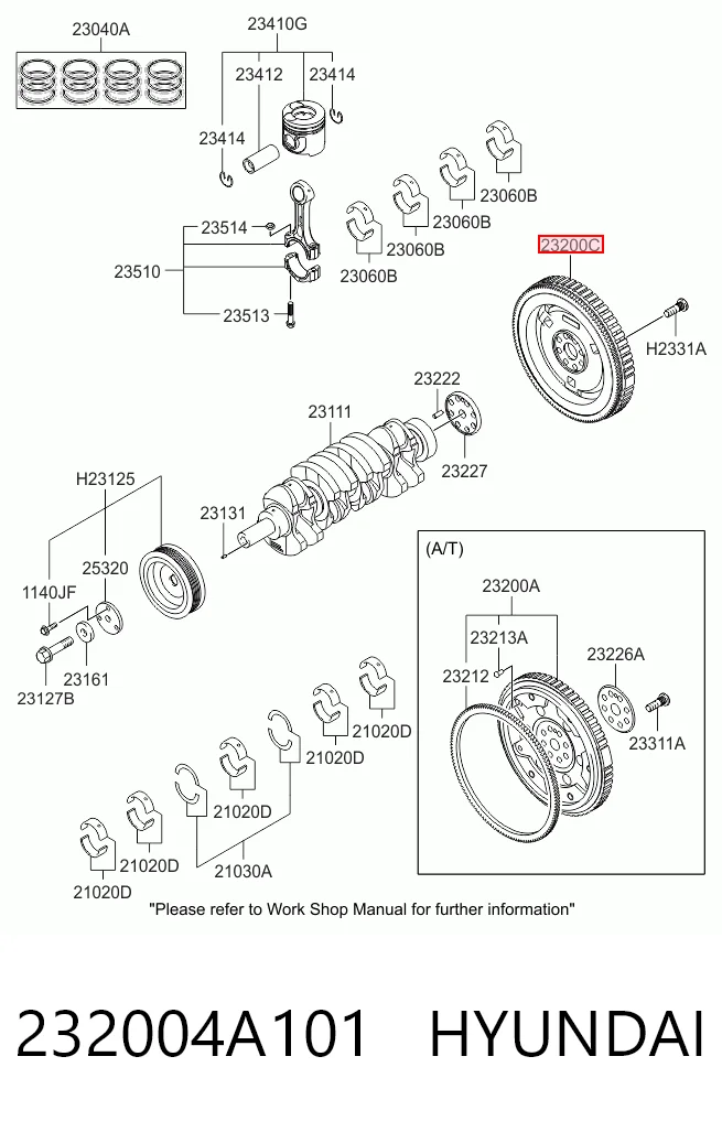 Маховик KIA Sorento 1