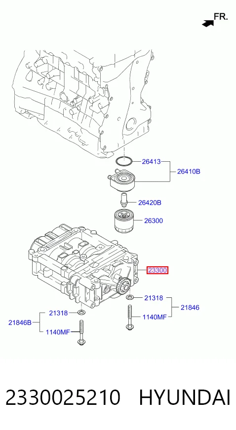 2330025210 Hyundai/Kia Балансувальний вал