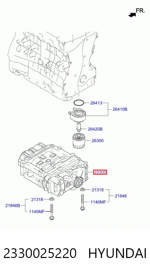 2330025220 Hyundai/Kia Балансувальний вал