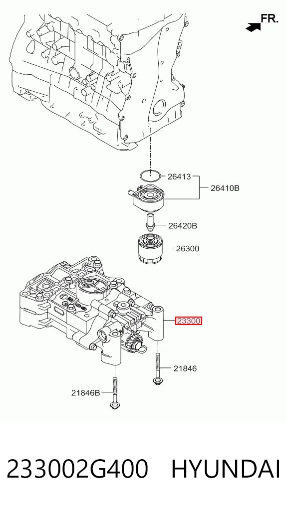 233002G400 Hyundai/Kia Корпус балансувального механізму