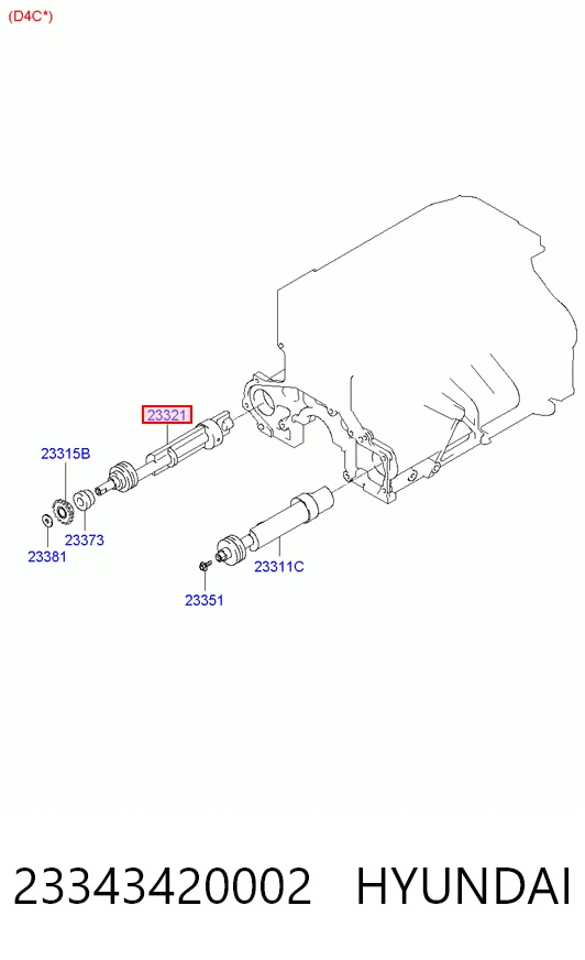 23343420002 Hyundai/Kia Балансувальний вал