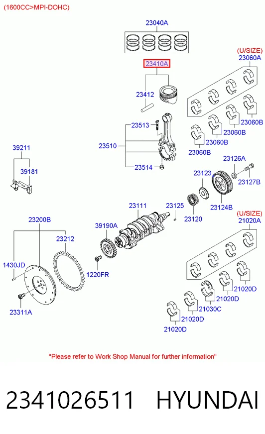 Поршень з пальцем без кілець, STD Yenmak 4446000