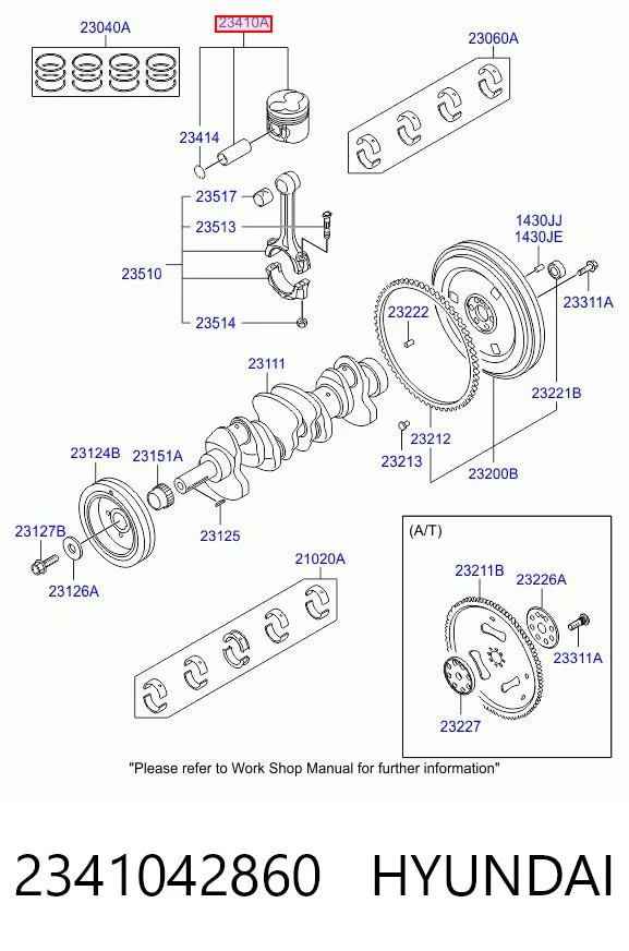 Поршень в комплекті на 1 циліндр, STD Izumi MD050011 ціна, від 62.13 USD