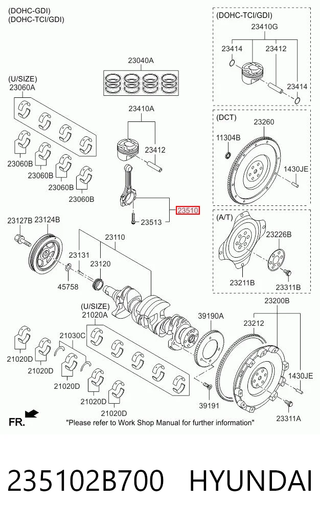 235102B700 Hyundai/Kia Шатун двигуна