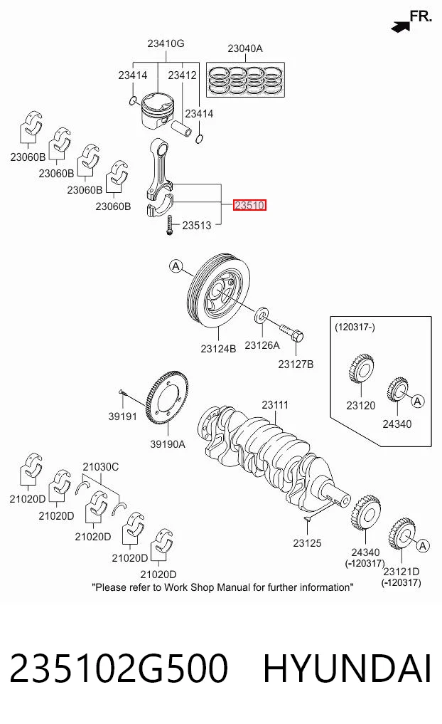 235102G500 Hyundai/Kia Шатун двигуна