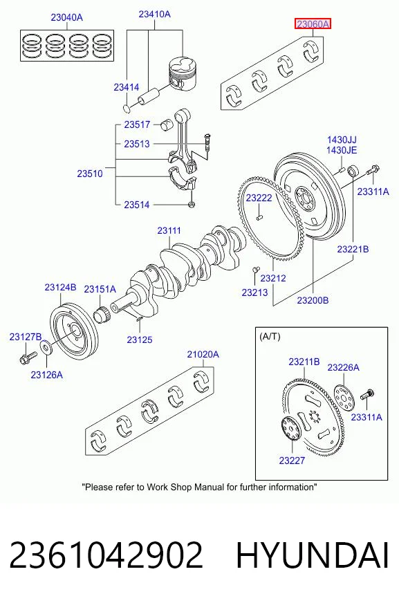 Купити R113A050 Taiho Вкладиші колінвала, шатунні, комплект, 2-й ремонт (+0,50)