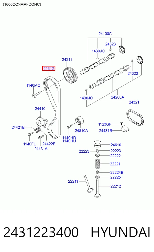 2431223400 Hyundai/Kia