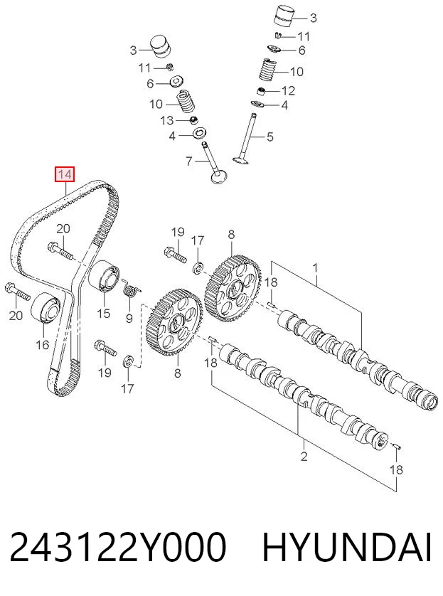 Зубчастий ремінь Dayco 0K24712205 ціна, від 11.84 USD