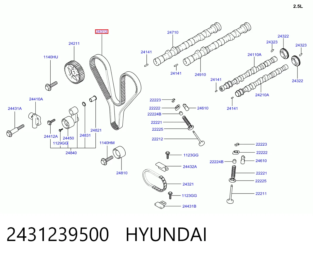 ГРМ ремінь Dayco 2431239800