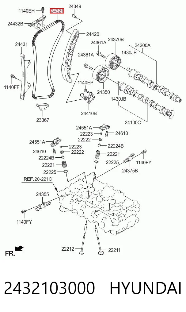 Купити Ланцюг ГРМ KIA Picanto II TA
