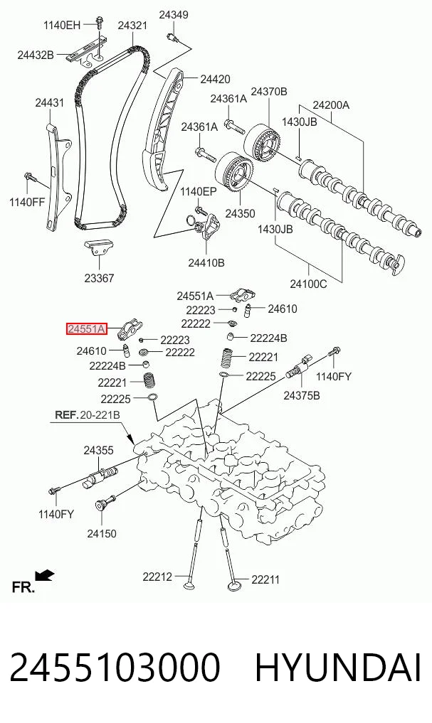 Рокер клапана KIA Picanto II хетчбек (TA) (2011 - 2018) ціна, від 3.66 USD