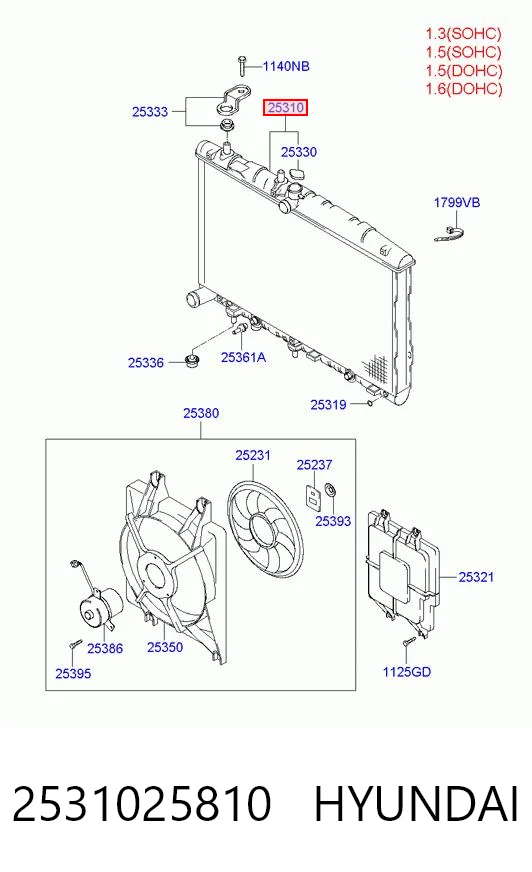 Радіатор основний Polcar 4007083 ціна, від 40.01 USD