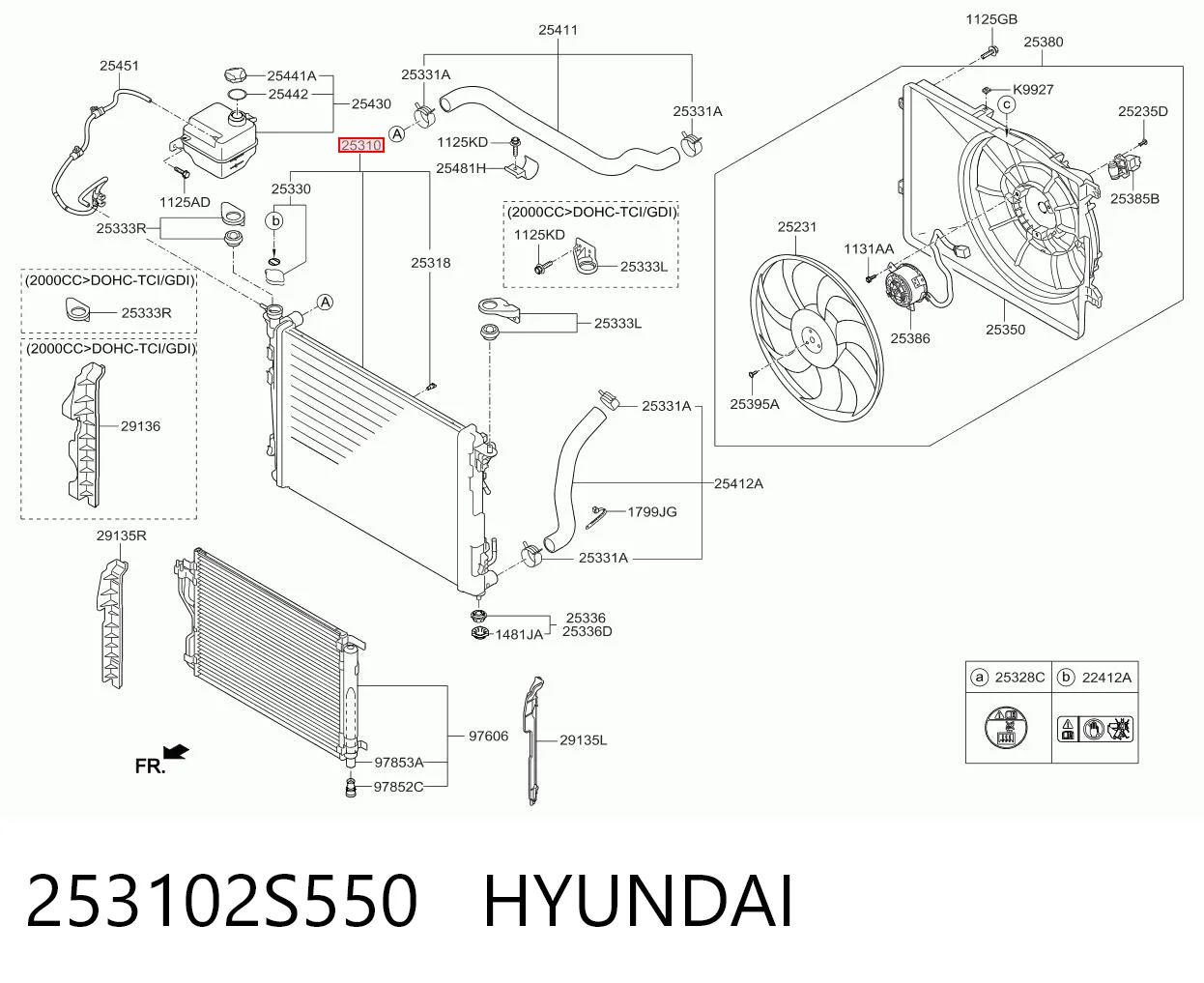 Радіатор основний Hyundai Ix35 позашляховик (LM) (2009 - 2016) ціна, від 93.25 USD
