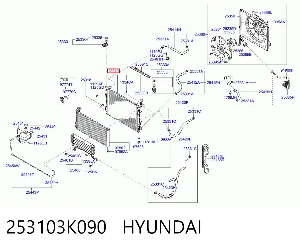 RB1069 Lynxauto Радіатор охолодження двигуна