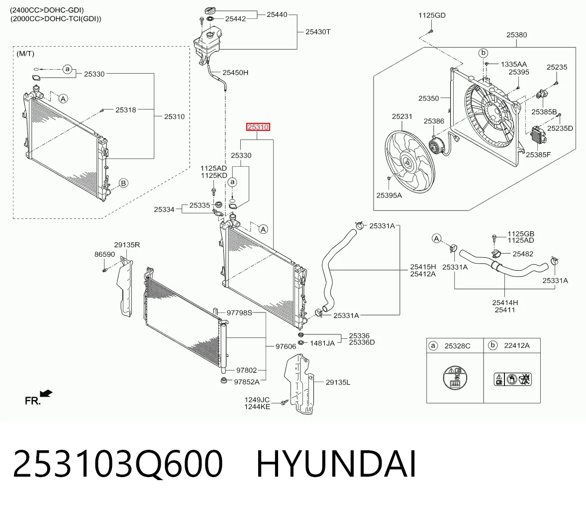 253103Q600 Hyundai/Kia Радіатор охолодження двигуна